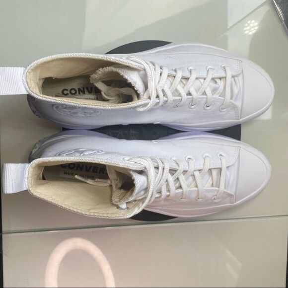 🆕 Converse	Run Star Hike High 'Triple White' - Mens Sizes - Picture 7 of 15